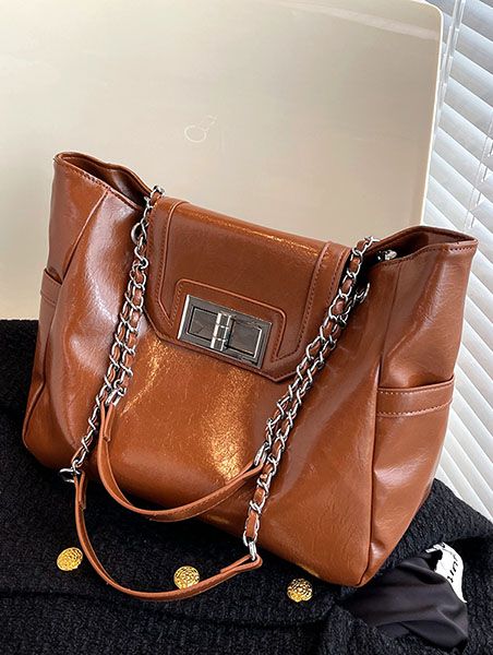 Caramel Leather Travel Bag